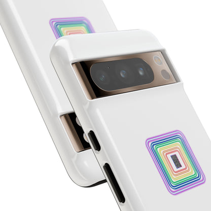 Colorful Geometric Phone Case for Tough Cases, Fun Phone Accessory, Unique Gift, Trendy Tech, Phone Protection