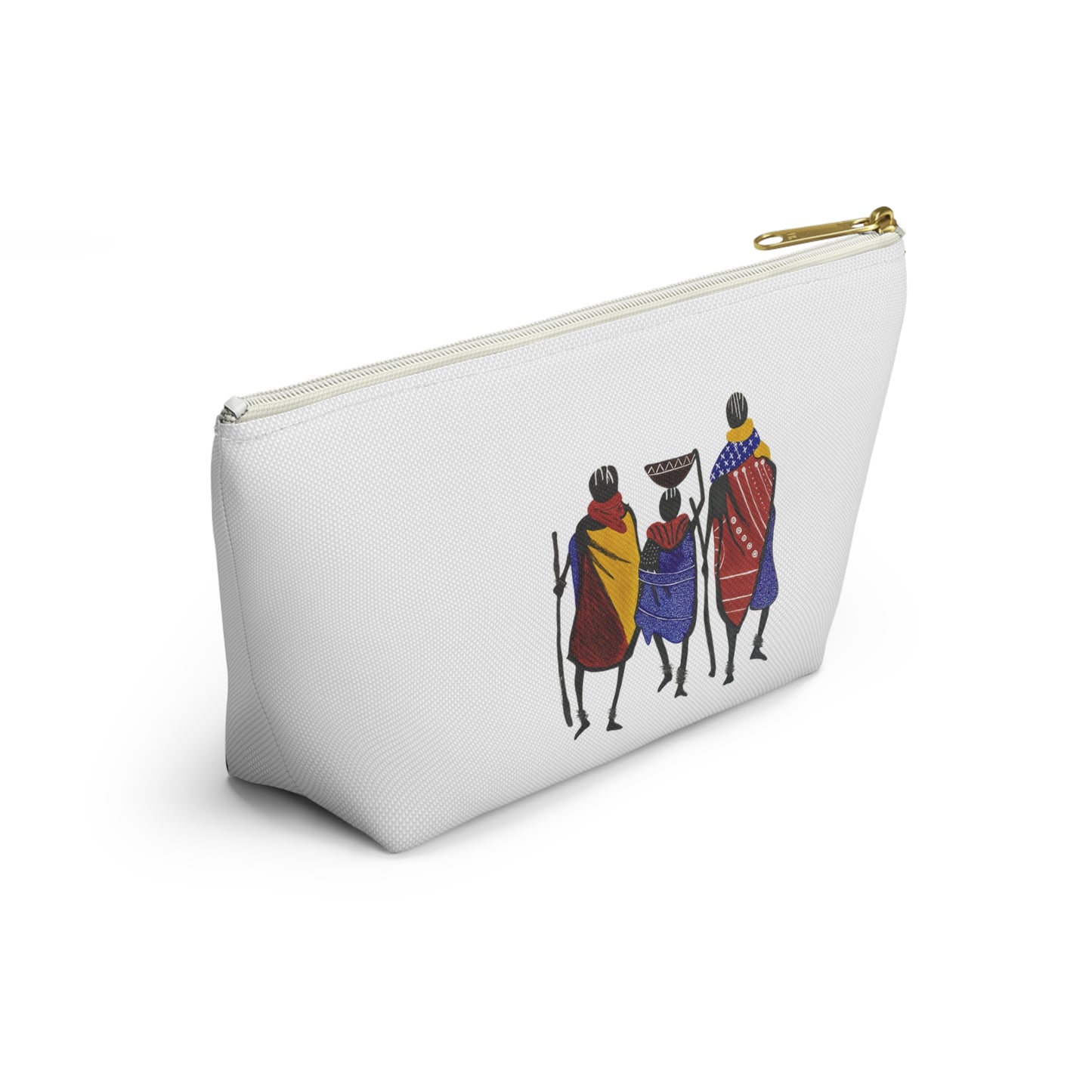 Ngwetsi - Accessory Pouch | Travel Bag, Cosmetic Case, Ethnic Print, Cultural Gift, Lightweight Makeup Organizer