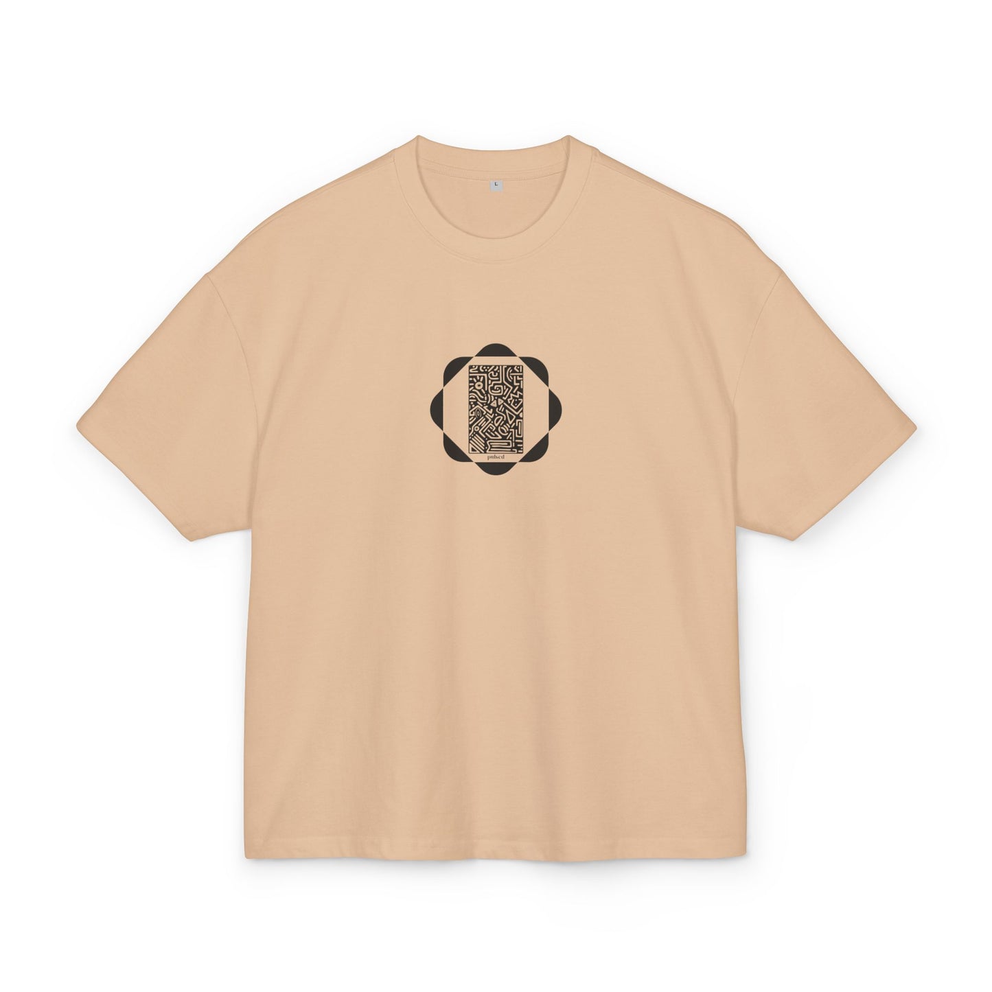 Pulsed - Unisex Heavy Cotton Box Tee - Modern Minimalist Wear, Versatile Streetwear, Gift for Him/Her, Casual Everyday Tee, Oversized Style