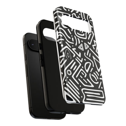 Stylish Phone Case, Abstract Design, Tough Cell Phone Cover, Modern Smartphone Protector, Gift for Tech Lovers, Unique Accessories