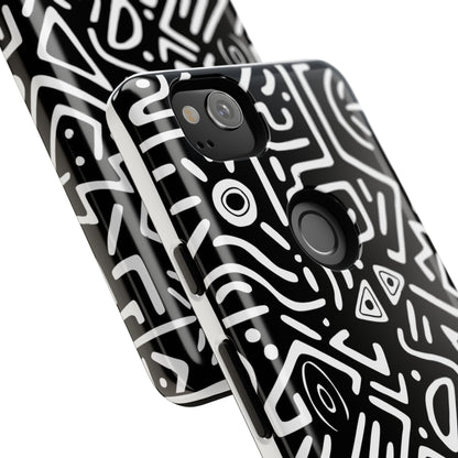 Stylish Phone Case, Abstract Design, Tough Cell Phone Cover, Modern Smartphone Protector, Gift for Tech Lovers, Unique Accessories