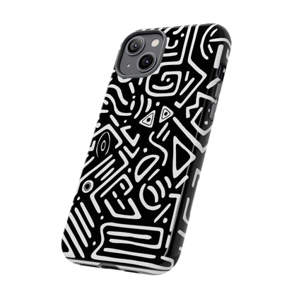 Stylish Phone Case, Abstract Design, Tough Cell Phone Cover, Modern Smartphone Protector, Gift for Tech Lovers, Unique Accessories