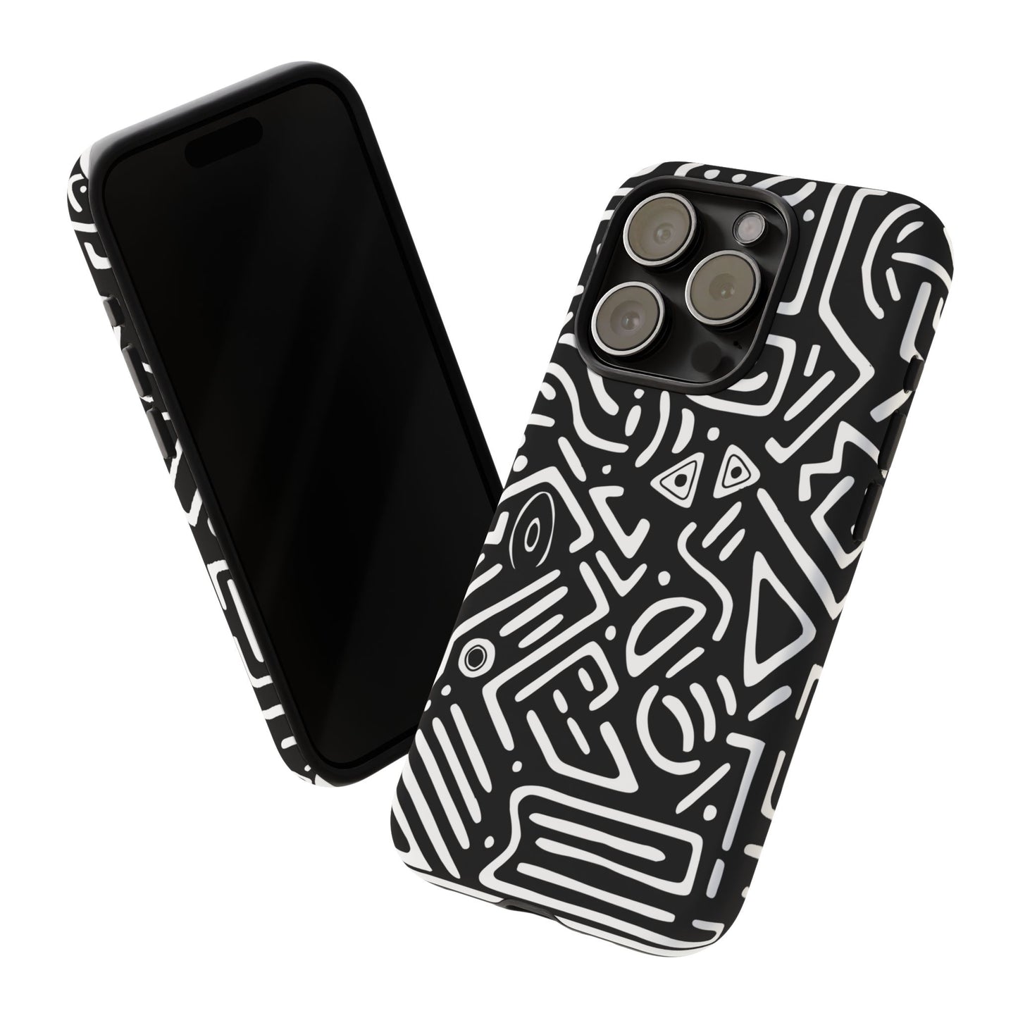 Stylish Phone Case, Abstract Design, Tough Cell Phone Cover, Modern Smartphone Protector, Gift for Tech Lovers, Unique Accessories