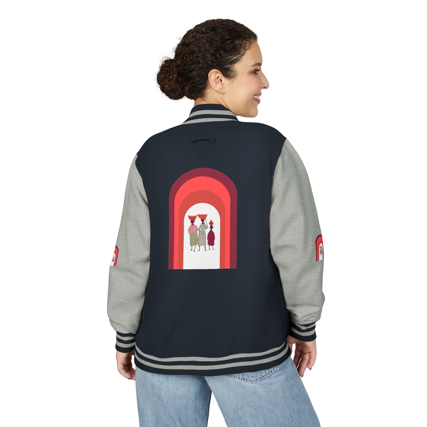 Dinkgwana - Unisex Letterman Jacket with Retro Design, Trendy Outerwear, Perfect for College, Parties, Gift Idea, Sports Events, Casual Wear