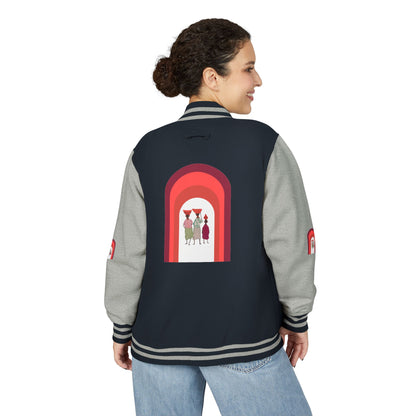Dinkgwana - Unisex Letterman Jacket with Retro Design, Trendy Outerwear, Perfect for College, Parties, Gift Idea, Sports Events, Casual Wear