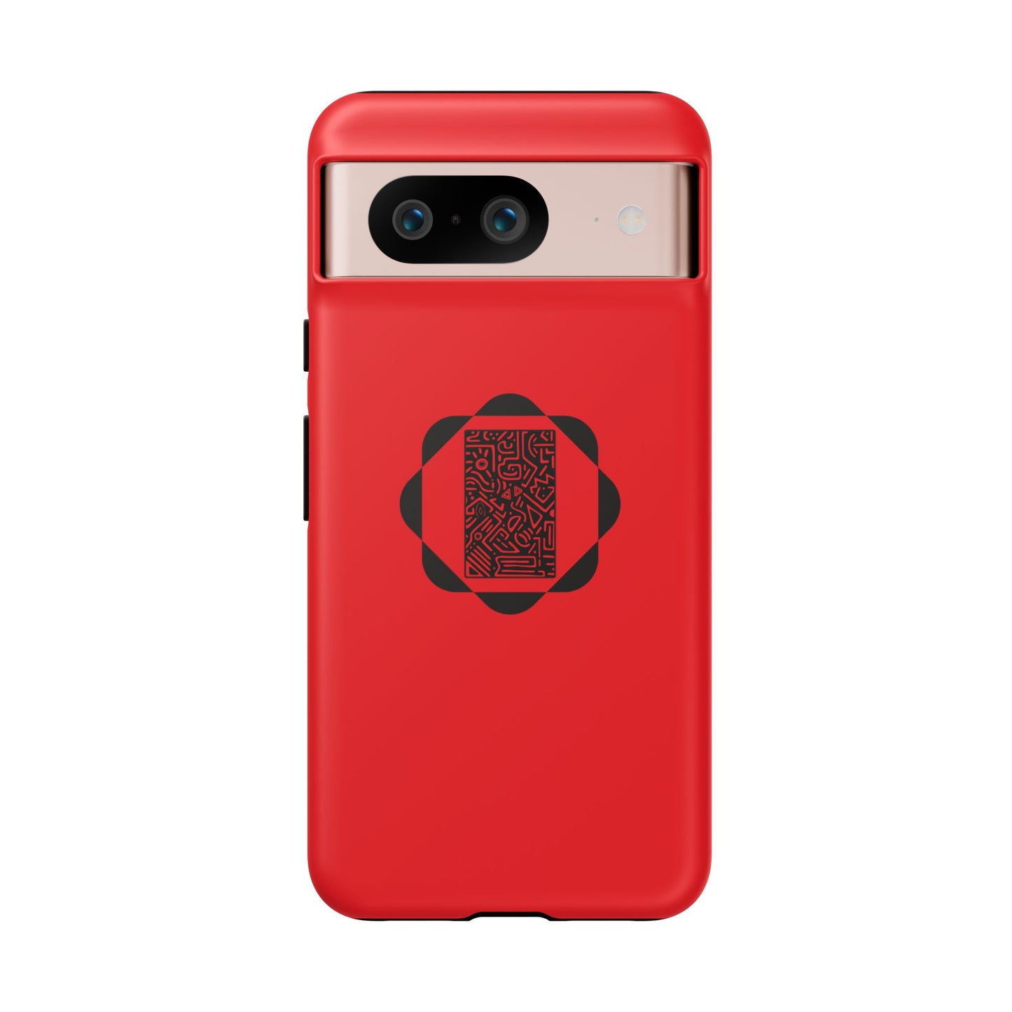 Tough Cases Phone Case, Bold Red Design, Unique Gift for Tech Lovers, Customize for Birthdays, Holidays, Everyday Use