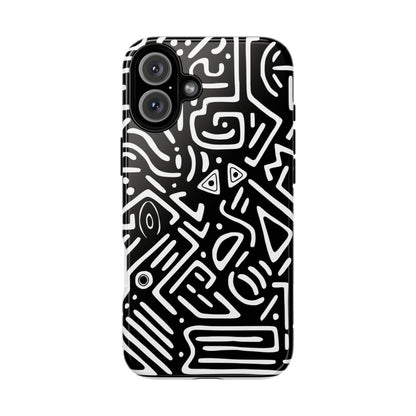 Stylish Phone Case, Abstract Design, Tough Cell Phone Cover, Modern Smartphone Protector, Gift for Tech Lovers, Unique Accessories