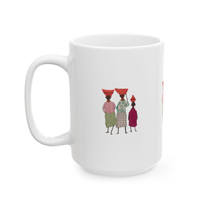 Dinkgwana Ceramic Mug - 11oz & 15oz - Unique Design