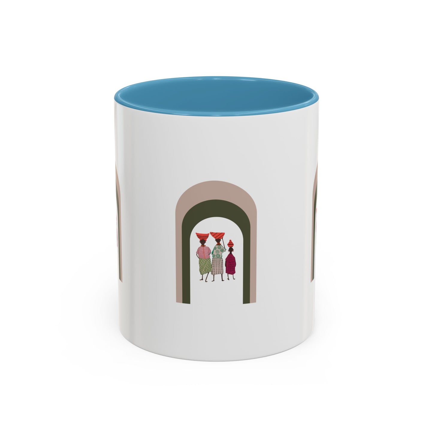 Dinkgwana Accent Coffee Mug - Modern Art Design for Home or Office