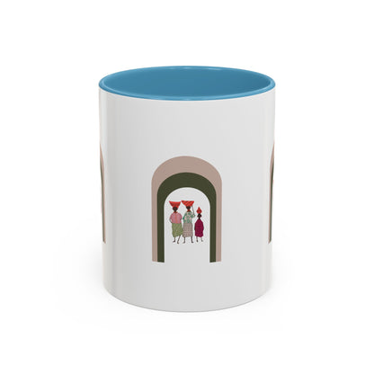 Dinkgwana Accent Coffee Mug - Modern Art Design for Home or Office