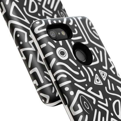 Stylish Phone Case, Abstract Design, Tough Cell Phone Cover, Modern Smartphone Protector, Gift for Tech Lovers, Unique Accessories