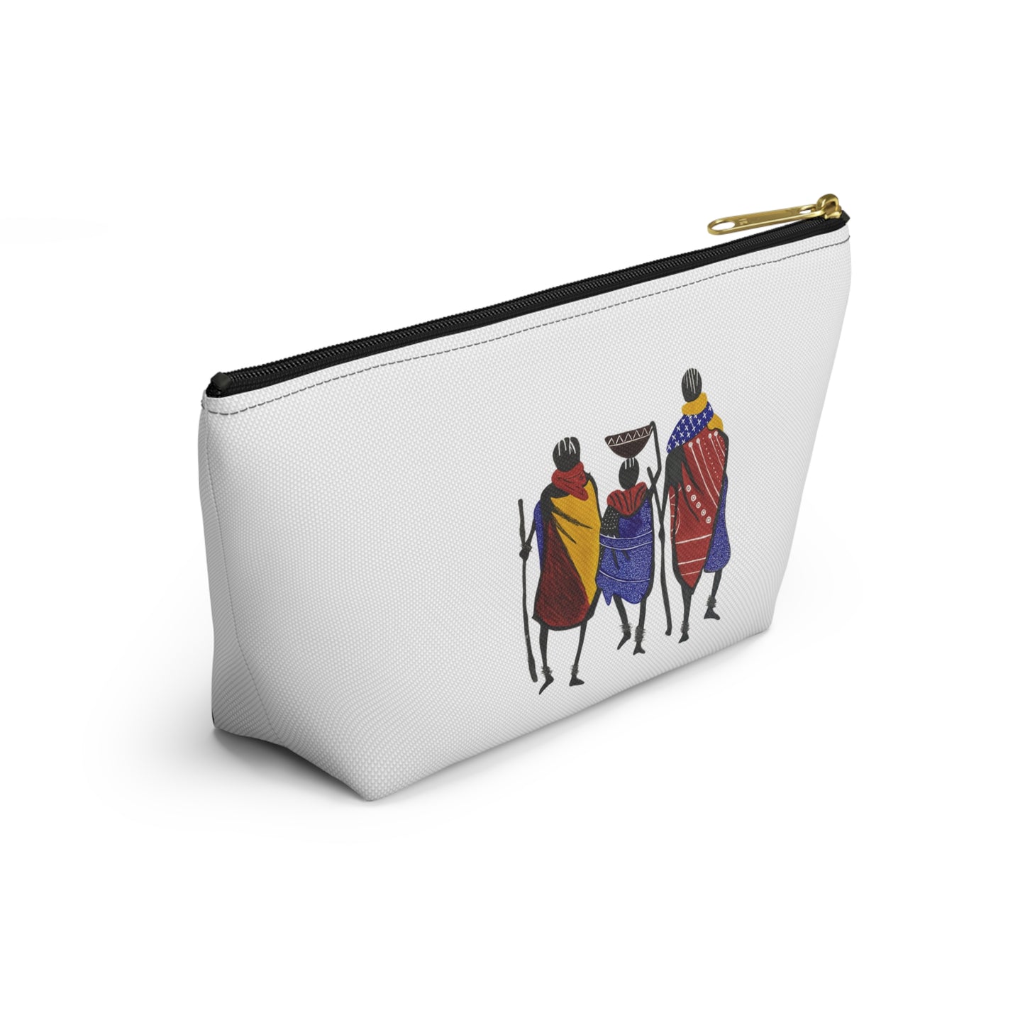 Ngwetsi - Accessory Pouch | Travel Bag, Cosmetic Case, Ethnic Print, Cultural Gift, Lightweight Makeup Organizer