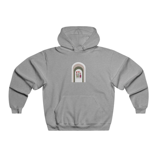 Stylish Unisex Hoodie with Artistic Arch Design, Cozy Sweatshirt for Casual Wear, Perfect Gift for Birthdays, Holidays, Everyday