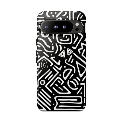 Stylish Phone Case, Abstract Design, Tough Cell Phone Cover, Modern Smartphone Protector, Gift for Tech Lovers, Unique Accessories