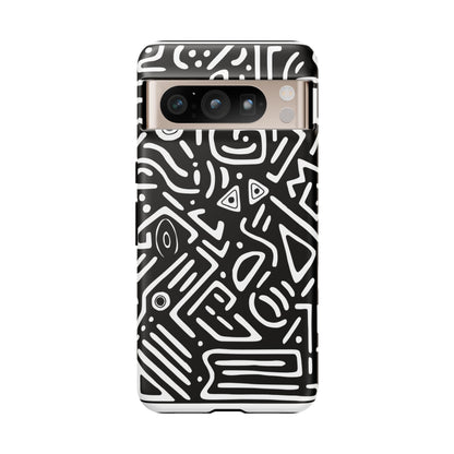 Stylish Phone Case, Abstract Design, Tough Cell Phone Cover, Modern Smartphone Protector, Gift for Tech Lovers, Unique Accessories