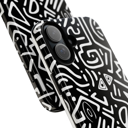 Stylish Phone Case, Abstract Design, Tough Cell Phone Cover, Modern Smartphone Protector, Gift for Tech Lovers, Unique Accessories