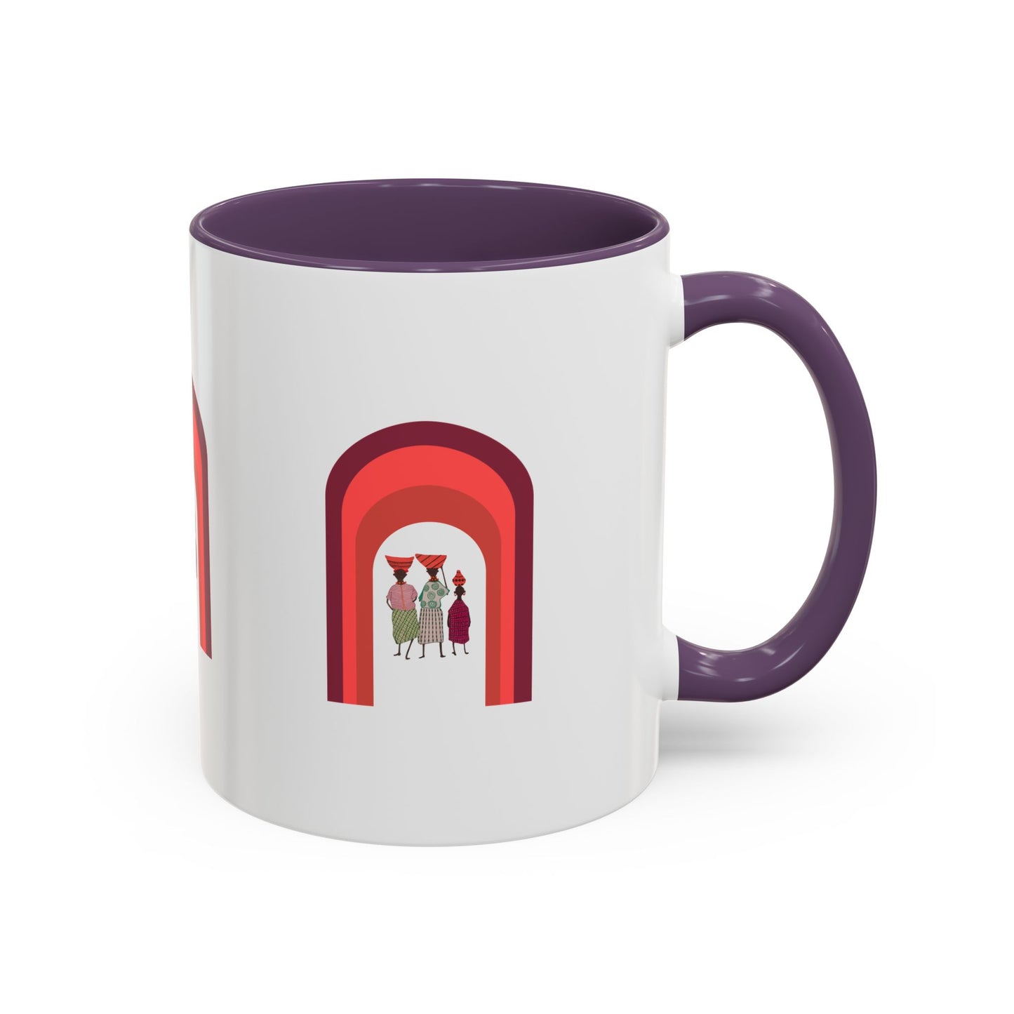 Colorful Tribal Accent Coffee Mug - Unique Art Design for Nightly Relaxation