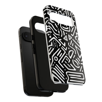 Stylish Phone Case, Abstract Design, Tough Cell Phone Cover, Modern Smartphone Protector, Gift for Tech Lovers, Unique Accessories