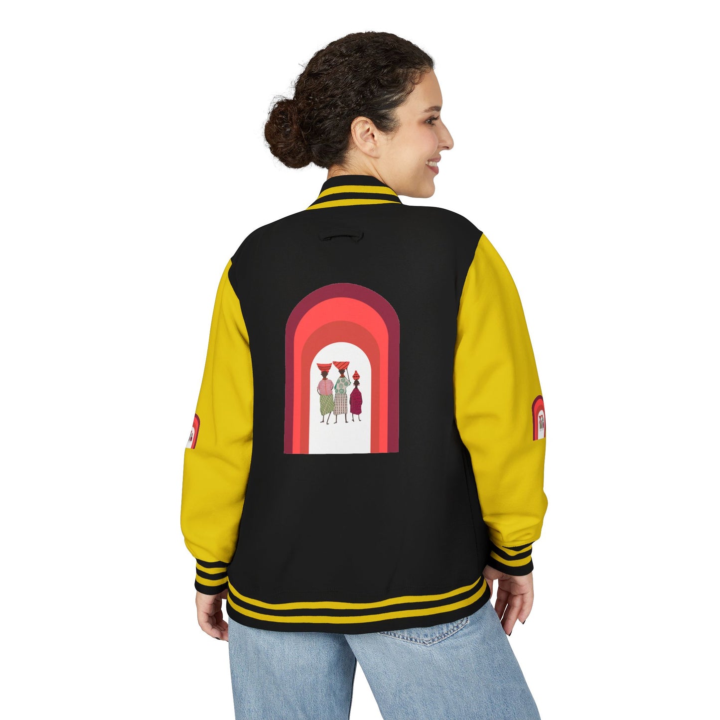 Dinkgwana - Unisex Letterman Jacket with Retro Design, Trendy Outerwear, Perfect for College, Parties, Gift Idea, Sports Events, Casual Wear