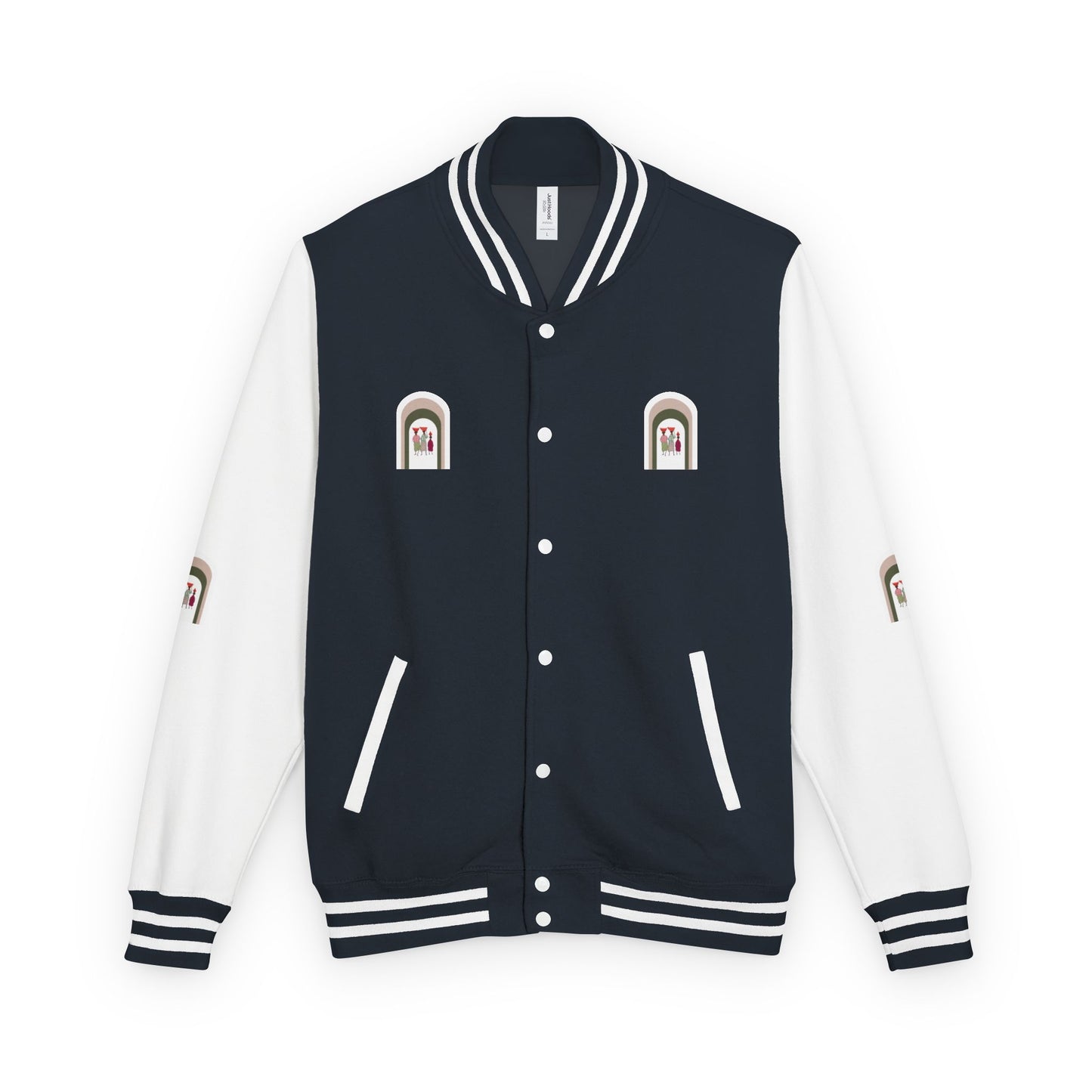 Dinkgwana - Stylish Unisex Letterman Jacket, Vintage Style Outerwear, Casual Everyday Jacket, Gift for Friends, Sports and Weekend Style