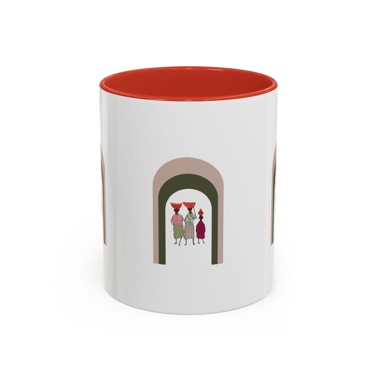 Dinkgwana Accent Coffee Mug - Modern Art Design for Home or Office