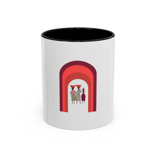 Stylish Accent Coffee Mug - Colorful Design for Creative Souls