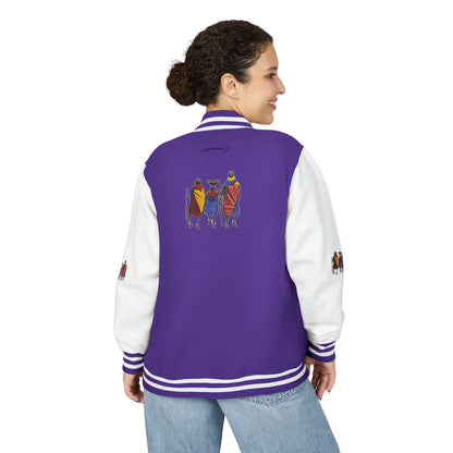 Ngwetsi - Unisex Letterman Jacket with Colorful Parrots Design, Trendy Outerwear, Casual Style, Gift for Animal Lovers, Comfortable and [...]