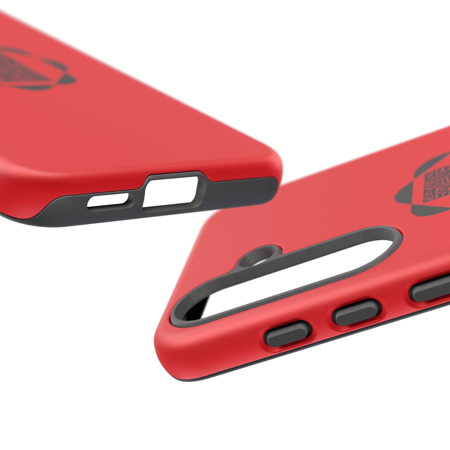 Tough Cases Phone Case, Bold Red Design, Unique Gift for Tech Lovers, Customize for Birthdays, Holidays, Everyday Use
