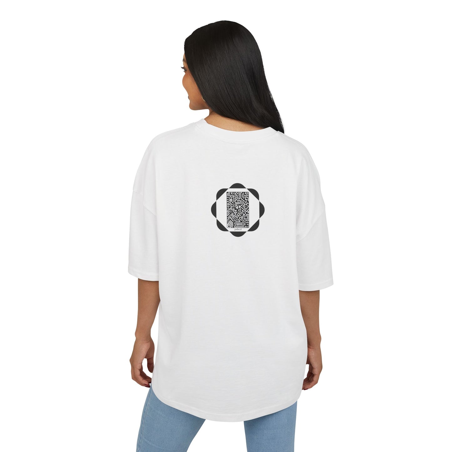 Pulsed - Unisex Heavy Cotton Box Tee - Modern Minimalist Wear, Versatile Streetwear, Gift for Him/Her, Casual Everyday Tee, Oversized Style