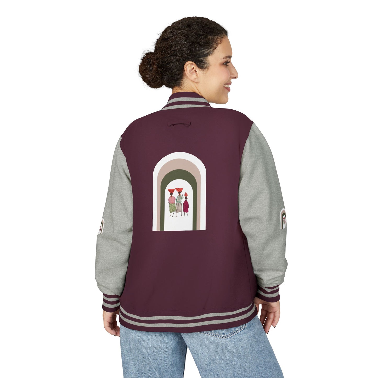 Dinkgwana - Stylish Unisex Letterman Jacket, Vintage Style Outerwear, Casual Everyday Jacket, Gift for Friends, Sports and Weekend Style