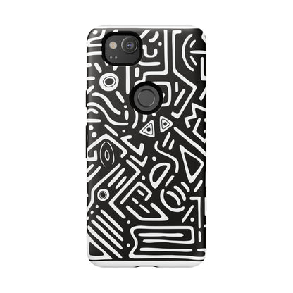 Stylish Phone Case, Abstract Design, Tough Cell Phone Cover, Modern Smartphone Protector, Gift for Tech Lovers, Unique Accessories