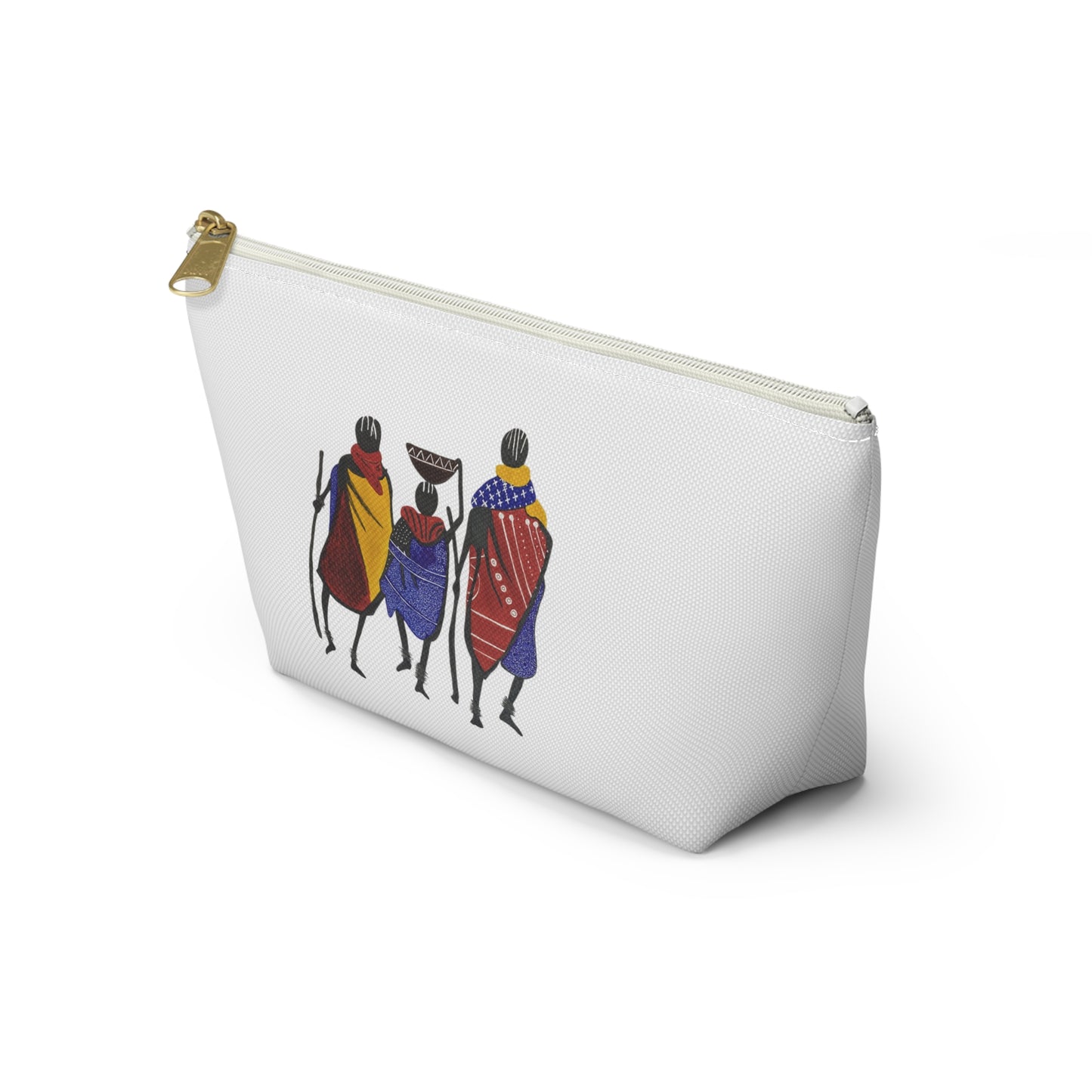 Ngwetsi - Accessory Pouch | Travel Bag, Cosmetic Case, Ethnic Print, Cultural Gift, Lightweight Makeup Organizer