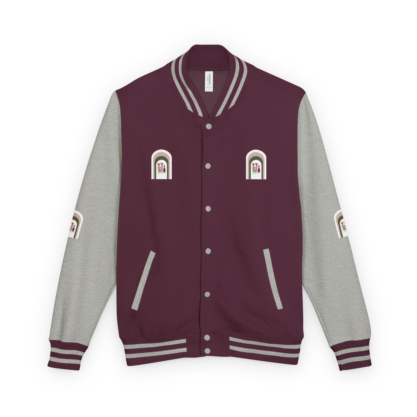Dinkgwana - Stylish Unisex Letterman Jacket, Vintage Style Outerwear, Casual Everyday Jacket, Gift for Friends, Sports and Weekend Style