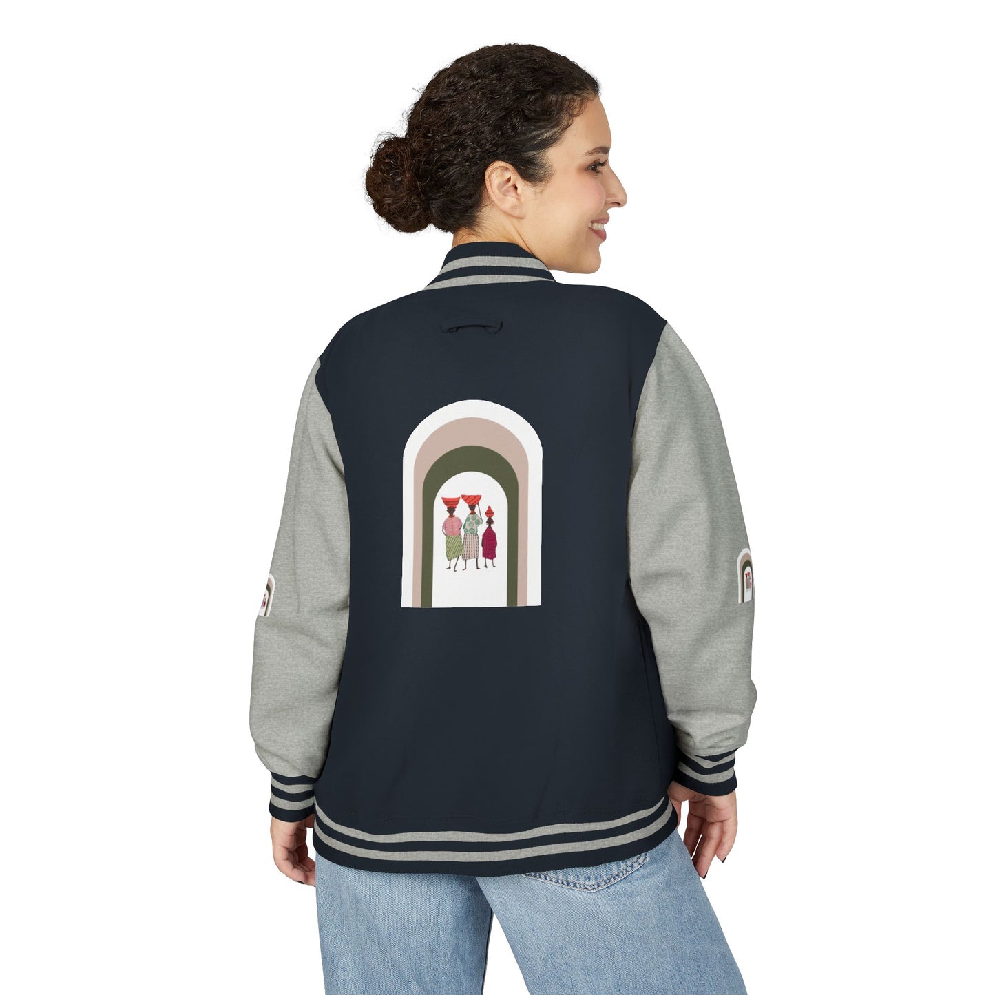 Dinkgwana - Stylish Unisex Letterman Jacket, Vintage Style Outerwear, Casual Everyday Jacket, Gift for Friends, Sports and Weekend Style